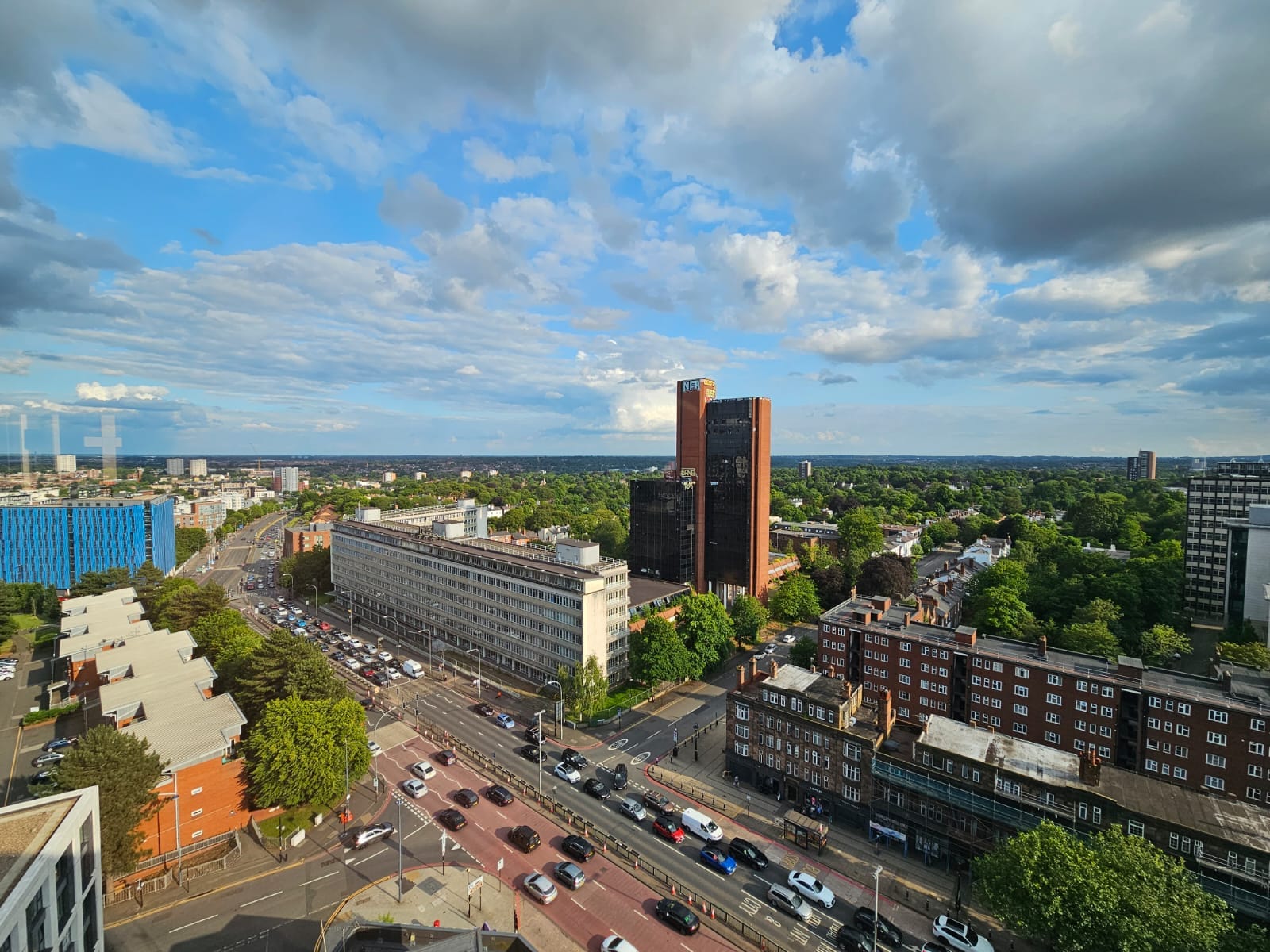 View of Birmingham's urban forest from Park Regis, by Simon Needle