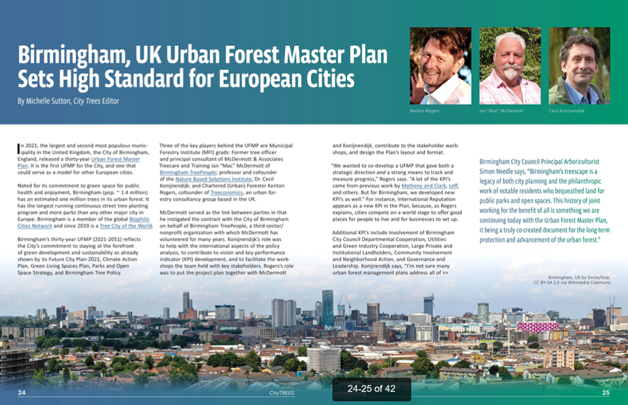 urban forest master plan (ufmp) sets a high standard for european cities