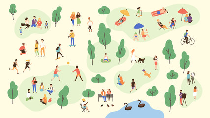 Park people graphic