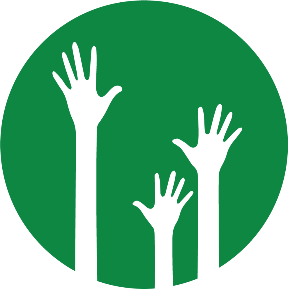 Volunteer hands graphic
