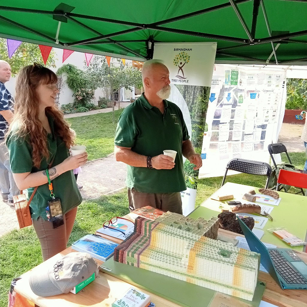 Sustainable Futures Festival at Caldmore Community Garden, Charley and Mac );