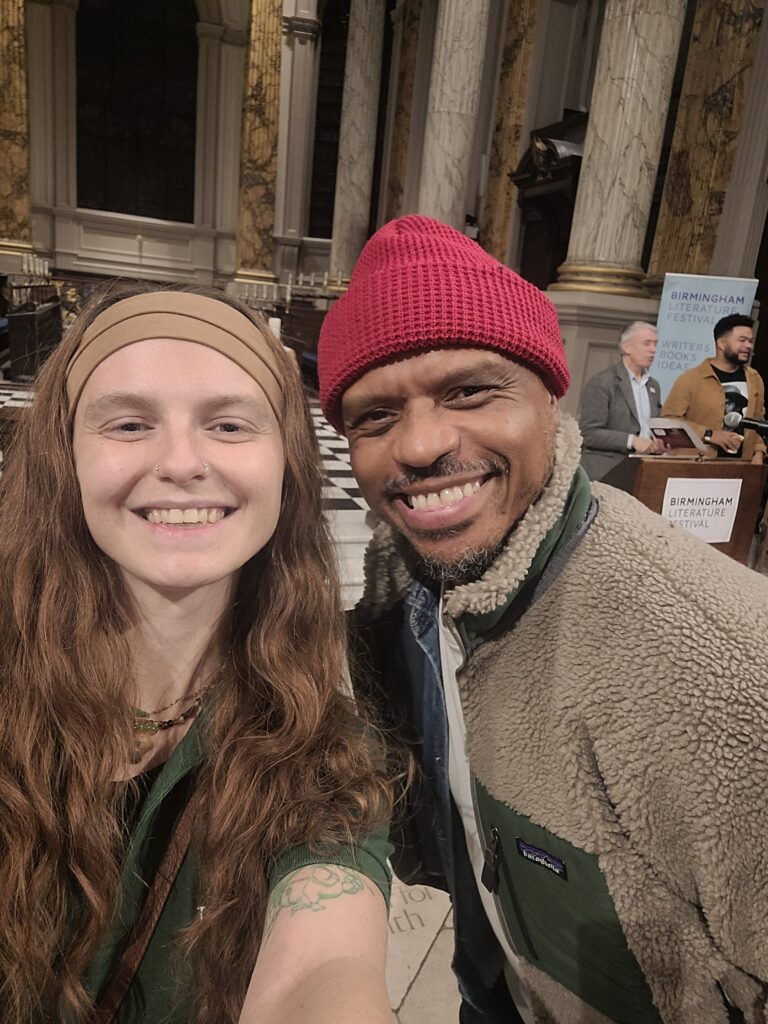 Charley & David at the Urban Sermon for Benjamin Zephaniah