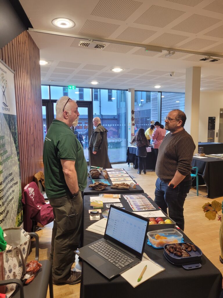 Mac and Simon chatting at the MAC's Big Green Weekender, Big Green Sunday, promoting The Zephaniah Forest.