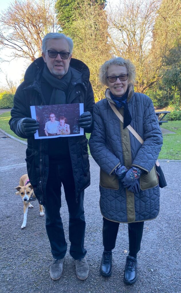 On Friday 29th November in Kings Heath Park, a Magnolia x loebneri Leonard Messel Treemembrance tree was planted in memory of the mother of Julia and Terry Kirby. Kings Heath Rangers Dave and Graeme planted the tree in a flower bed, where it should flourish. Julia and Terry were accompanied by close family and friends to celebrate their mother’s life, and ably assisted by Dave and Graeme from the King’s Heath Horticultural Department.