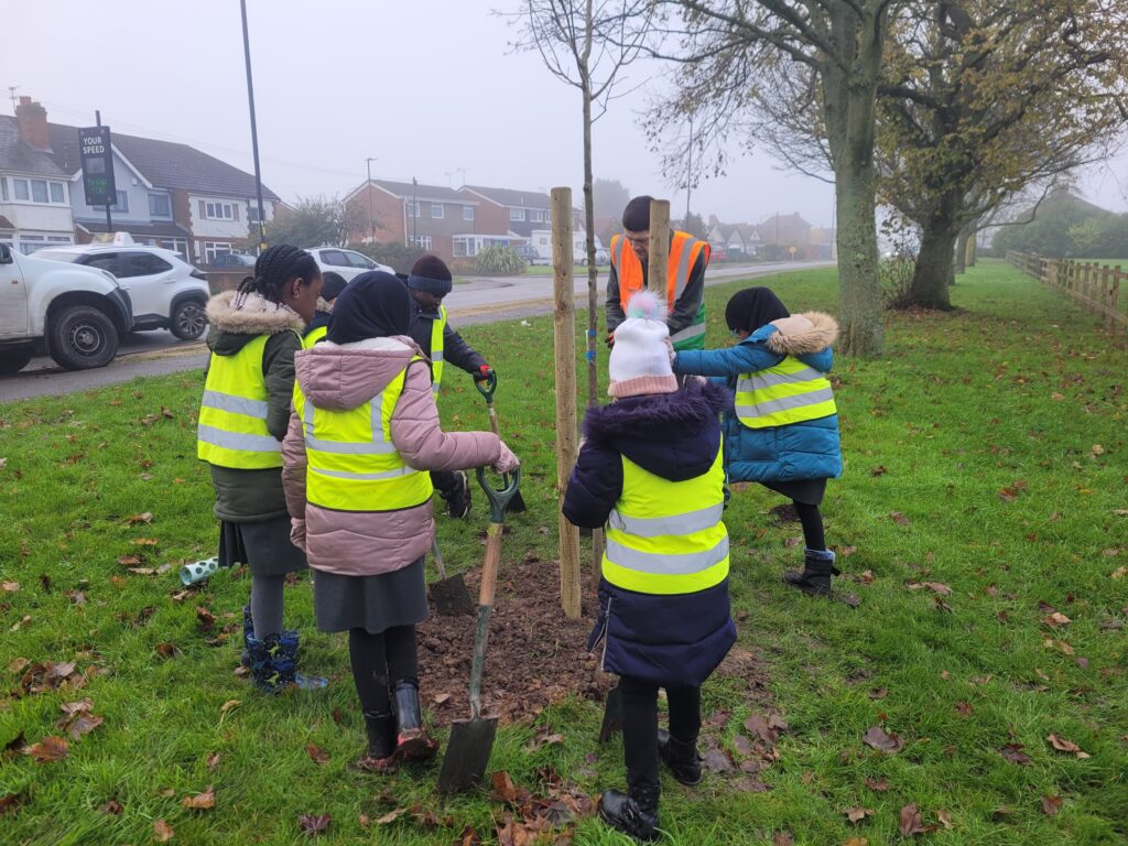 Daisy Farm Park Tree Planting with Highters Heath Community School