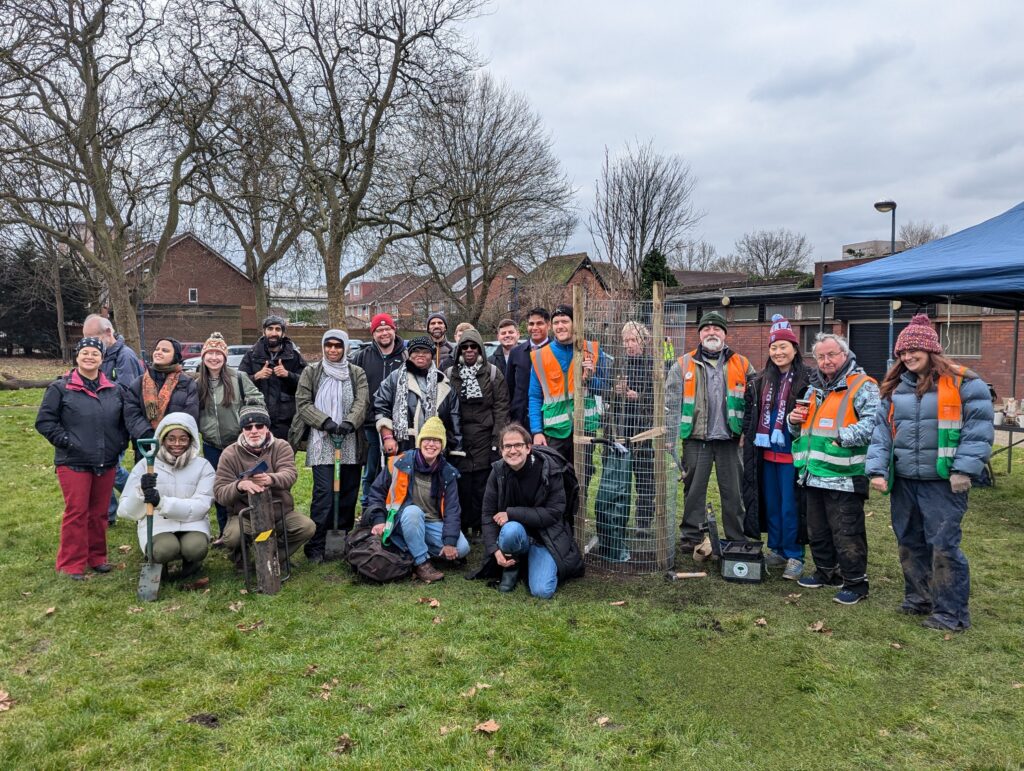 The Zephaniah Forest final tree planting group shot